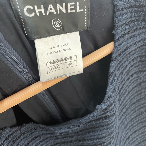 Chanel Art A-Line Scoop Neck Dress in Blue - Picture 3 of 15